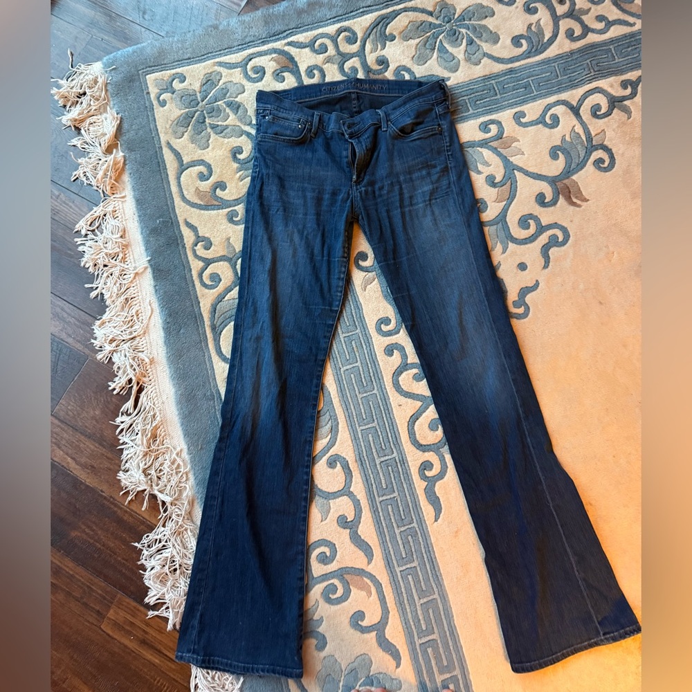 Citizens of Humanity Low-Rise Flare Jeans – Dark Wash, Size 31